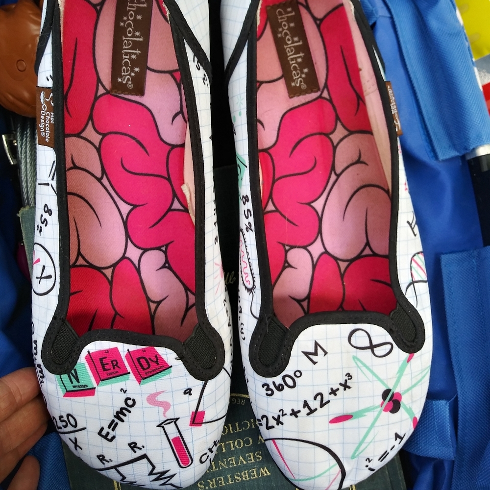 Hot Chocolate science slip ons